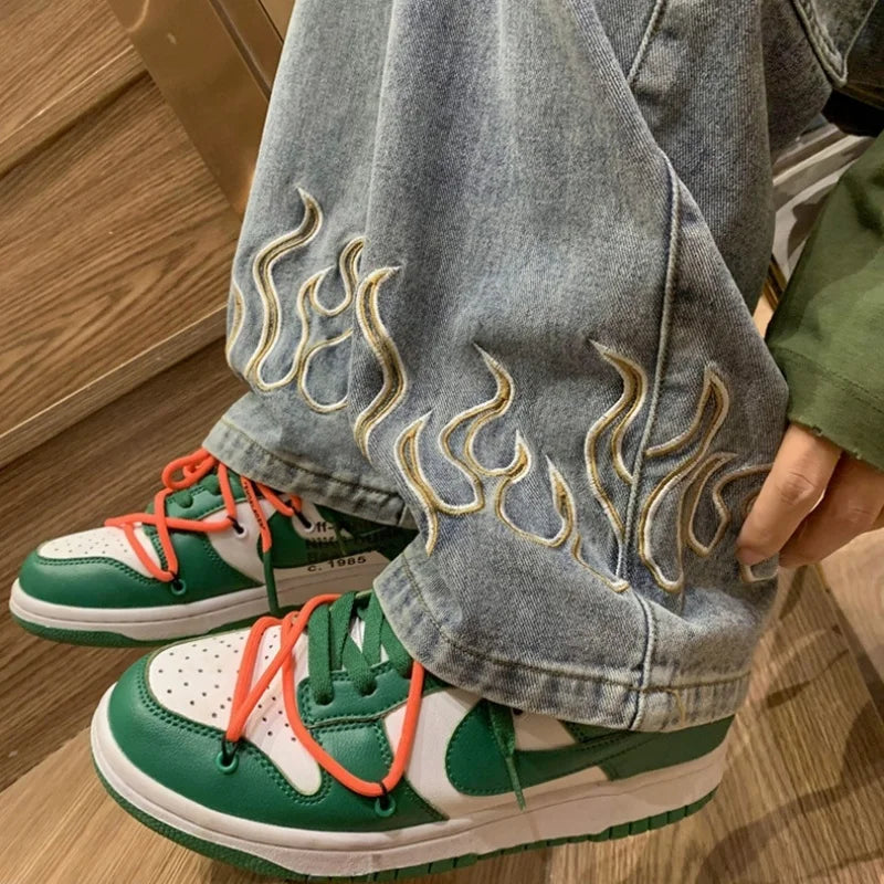 Y2K Flame Jeans